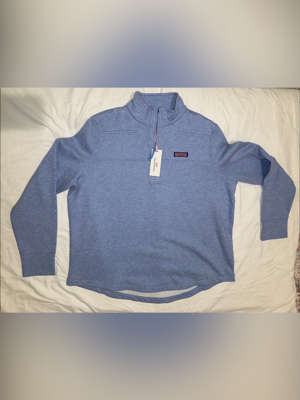 NWT- Vineyard Vines 1/4 Zip Brushed Terry Relaxed Shep Shirt